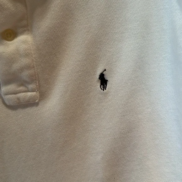 Ralph Lauren White Polo Shirt women’s large short sleeve - Picture 3 of 4